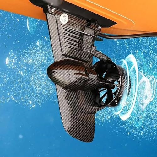 GEJLELDS Pinna elettrica a Batteria 24v, Motore di Spinta SUP per Kayak da Surf, velocità 3-6 km/h, velocità Regolabile, Dotato di Telecomando