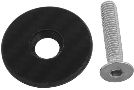 GAROZATION 1 Satz Fahrradschaftabdeckung Fahrradschraube Headset-abstandshalter Obere Abdeckung des Fahrradsteuersatzes Fahrradbolzen Fahrradvorbauabdeckung Mit Schraube Kohlefaser