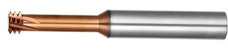 Herramientas CNC Fresa de rosca tres filas, fresa carburo sólido for máquina CNC, M1, 1,6, 2, 3, 4, 5, 8, 10, 12, 14 y 18(Red,M10X1.5X8mmX60mm)