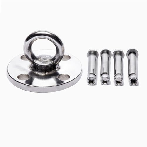 Cerchio per Yoga Aereo da 80, 90 E 100 Cm, Set di Anelli Aerei per Spettacoli di Danza E Ginnastica Acrobatica, Altalena da Yoga per Adulti, Donne E Uomini, per, One Color, 10mm Ceiling Anchor