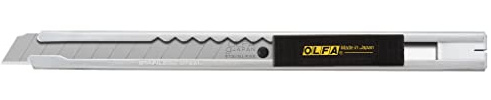 OLFA 9mm Stainless Steel Utility Knife (SVR-1) - Retractable, Auto-Lock