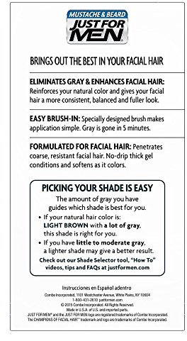 Just for Men JUST FOR MEN-Bürsten-In Color Gel, Schnurrbart & Bart M-25 Hellbraun 1 Stück