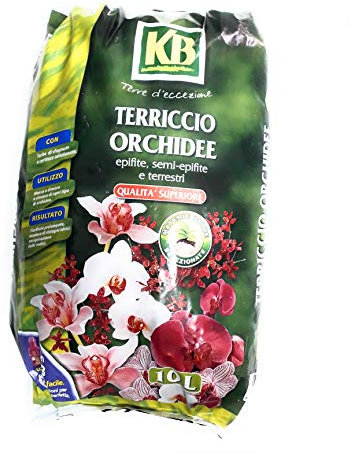 KB TERRICCIO QUALITÀ SUPERIORE PER ORCHIDEE 10L PER RINVASO E MESSA A DIMORA
