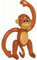 SHATCHI Inflatable Blow up Brown Monkey Chimp Tropical Summer Pool Beach Hawaiian African Fancy Dress Party Decoration Hen Stag Do Accessories, (1pc-12pcs), 1Pc