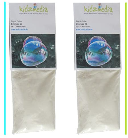 Kidzmedia - (233,75€/1000g) 10L Riesenseifenblasen Pulver für 2x5 L Seifenblasenlösung Seifenblasen Flüssigkeit Kinder