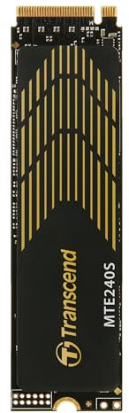 Transcend MTE240S 500 GB NVMe PCIe Gen4 x4 M.2 2280 Internal Solid State Drive (SSD) 3D TLC NAND (TS500GMTE240S)