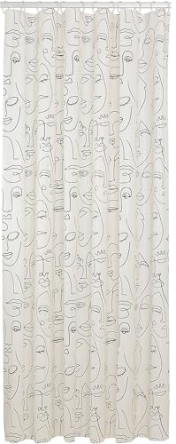 Sealskin Mind Tenda da Doccia 180x200 cm, PEVA Bianco/Nero