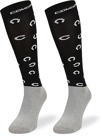 SKIETY Vêtements équestres - Chaussettes Hautes Femme & Homme - Chaussettes Équitation Microfibre Femme & Homme - Fille
