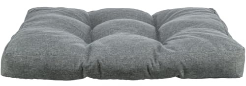 TRIXIE Hundekissen NIO – 90 × 75 cm – weiches Hundebett in Dunkelgrau mit Polyestervlies-Füllung, rutschfestem Boden & wasserabweisendem, abnehmbarem Bezug – für drinnen & draußen – 28437