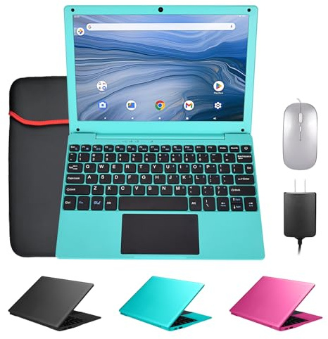 ZHAOHUIXIN Mini computer portatile Android 12, piccolo netbook portatile con CPU Allwinner A133 Android 12 OS 2 GB RAM 64 GB EMMC HD IPS schermo 1920 x 800 0.3 MP fotocamera (blu)