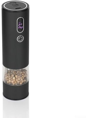 Set di macinaspezie elettrico con batteria ricaricabile integrata, livelli di macinazione regolabili e indicatore LCD