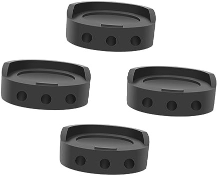 OSALADI 4piezas Alfombrilla Elevadora Para Pies De Refrigerador y Lavadora Antideslizante y Duradera Negras