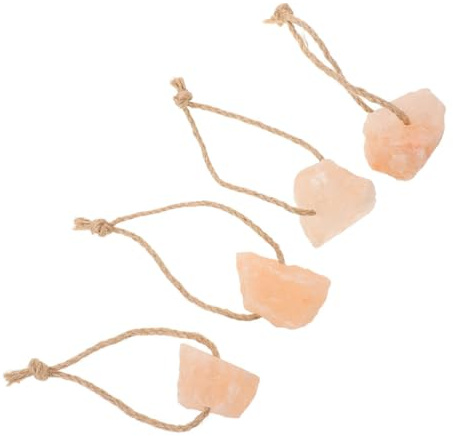 VILLCASE 4 pièces Bloc de Sel Minéral Naturel pour Chevaux Bovins Cerfs et Autres Animaux Lot de Blocs à Lécher Résistants Aux Intempéries Fourniture de Minéraux pour Santé Croissance du