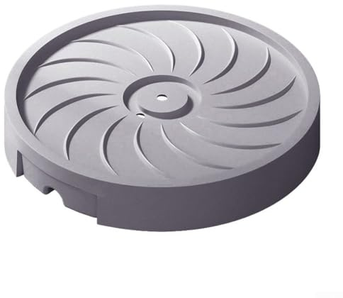Rullo girevole per piante con contenitore per acqua, per movimenti sicuri e protezione delle radici (grigio, 26 cm)