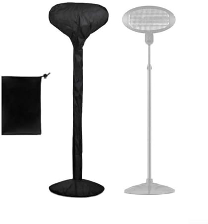 Cubierta para calentador de patio, tela impermeable fácil de limpiar, protege contra condiciones climáticas extremas, adecuada para eventos al aire libre