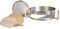 KettlePizza Pizzaofen-Set für Holzkohlegrills (Weber-Style) – inkl. Stein und Holzschäler – Kochen Sie Holzgebrannte Pizza zu Hause