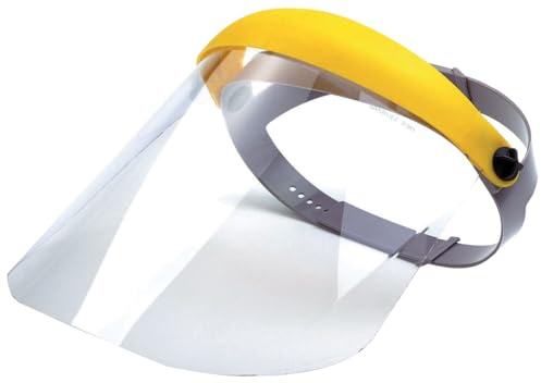 Bollé Safety PFSPROR-A01, Gesichtsvisier Hochklappbarer Schutzschild, gelb/grau, Einheitsgröße Serie FLIP-UP FACE SHIELD