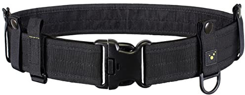 tee-uu BLACK Rettungsdienstkoppel (S-XXL) Komplett-Set (inkl. INNER Untergürtel und BELT KEEPER Set) - L (Hüftumfang 100-120cm)