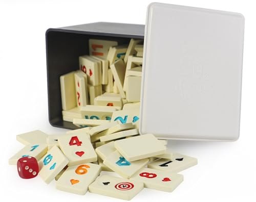Original Star Rummy/Okey spelstenar set Okey TASI av melamin extra matt