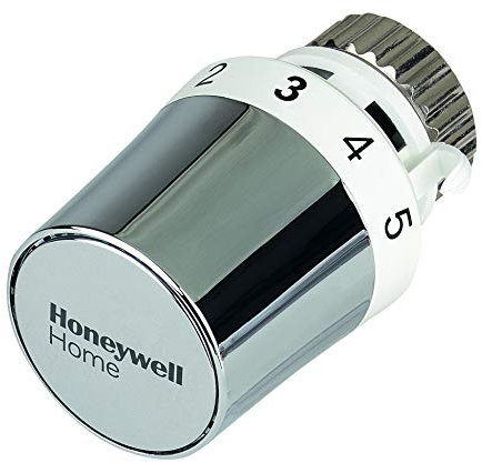 Honeywell Home Thermostatic Radiator Valve Head Thera-5 - M30 x 1.5 TRV Connection,Compact ChromeDesign,Liquid SensorNo BatteriesEasy Install Manual RadiatorThermostatHeadforEfficient Heating(T5029W0)