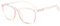 SUNGAIT Federscharnier Blaulichtfilterbrille Anti Blue Ray Digital Screen Glasses SGT902 (Transparenter Rosa Rahmen)