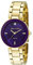 Anne Klein Women's Genuine Diamond Dial Bracelet Watch Purple/Gold