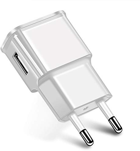 Livecitys Chargeur USB Voyage Portable EU Plug 5V Chargeur De Téléphone USB Unique Adaptateur Secteur pour Téléphone Blanc Prise européenne