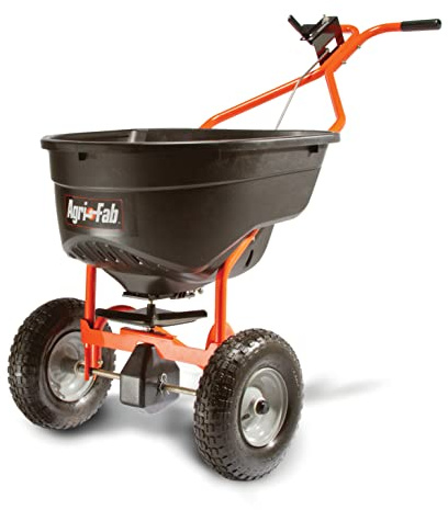 Agri-Fab 45-0614 130 lb. Push Lawn & Garden Broadcast Spreader for Seed,Fertilizer,Salt,Ice Melt; Walk Behind with Easy to use Flow Control Lever