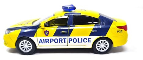 PLAYJOCS GT-8170 Airport Police. Vehículo metálico, Juguete para niños y coleccionistas.