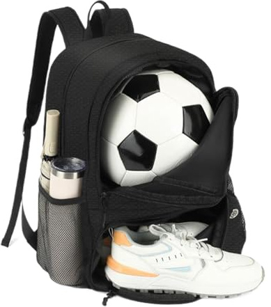 Fotbollsryggsäck Skofack Vattentät Andningsbar | Ungdomsfotbollsväska Skolryggsäck För Skola, Studenter, Pendling, Sportträning, Gym, Resor, , Vandring, Camping, Simning,