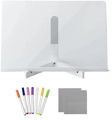 Colcolo Tableau LED pour enfants, bricolage, gribouillage, message, menu, avec support, tableau acrylique effaçable à sec avec couleurs pour l'école, le, S
