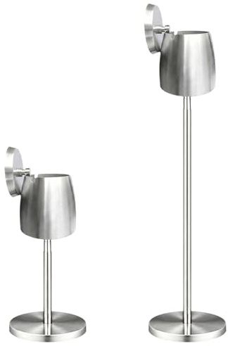 tintoke askkopp utomhus rostfritt stål, 218 mm – 562 mm, utomhus askkopp rostfritt stål, utomhus stående askkopp utomhus, askkopp utomhus, för inomhus, med lock