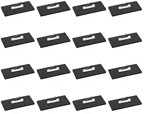 Srliya 16st DIY Tomma Namnskyltar för Skolans Rundade Hörn Kompakt Bärbar Anpassad Namnskylt