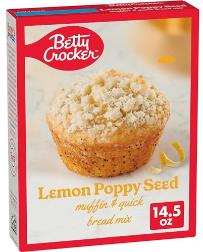 Betty Crocker Lemon Poppy Seed Muffin Mix - 15.4 oz 411g
