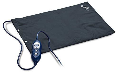 Solac - Almohadilla Térmica Eléctrica Oslo+ 100W | 100 % Algodón 48x34cm | Apagado Automático | 4 Niveles Temperatura | Lavable | Manta Eléctrica Terapeutico Fisioterapia | Flexible