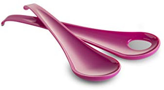 Omada Design Posate da Insalata 28 cm, Antibatteriche, Leggere, Colorate, Stile Moderno, Lavabili in Lavastoviglie, Made in Italy, linea Sanaliving