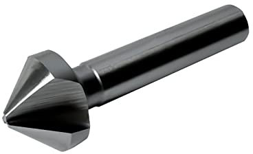 CNC QUALITÄT Fraise conique Ø 6,3/8,3/10,4/12,4/16,5/20,5 mm – Fraise HSS – Traitement universel (6,3 mm – Tige 5 mm).