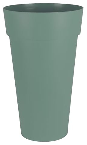 EDA - Pot de Fleur Vase Haut XXL Toscane Ø 48 cm - Volume 90 L - Ø 48 x H.80 cm - Vert Laurier