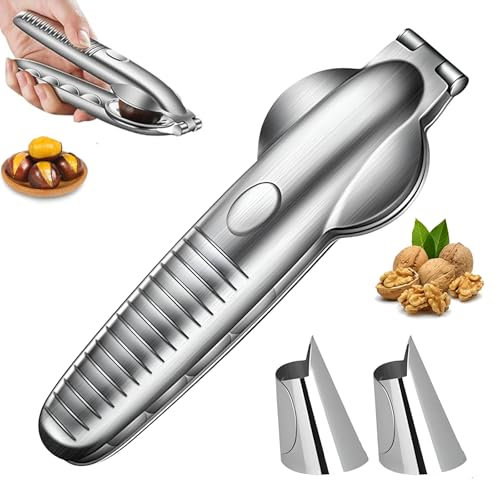 FYZSJWL Pinza per Castagne, Castagno Clip, Castagne Multifunzione Sbuccia, Castagne Schiaccia, Castagna Opener, Castagne Pinza, Utensili da Cucina, per Noci, Castagne, Nocciole (B)