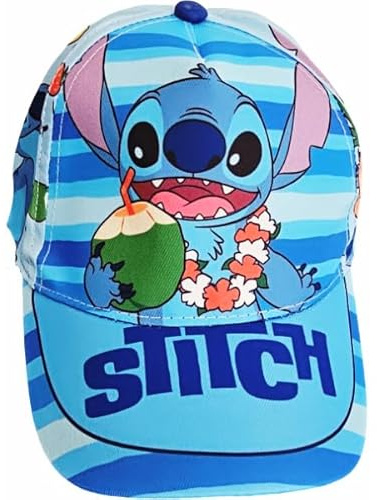 ILS I LOVE SHOPPING Chapeau avec visière Garçon/Enfant Casquette de Baseball Réglable pour Stitch Enfant, Pour enfant STITCH, taille unique