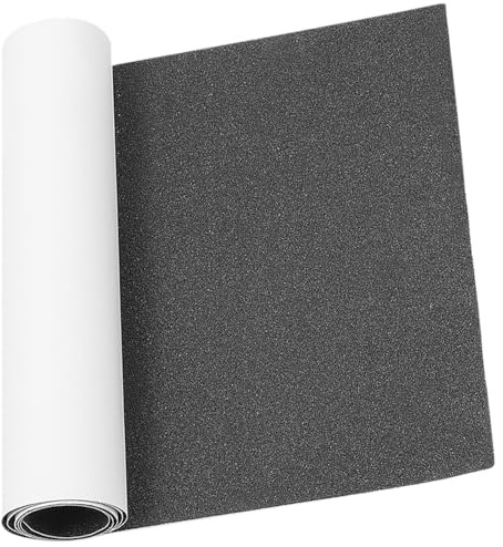 FOMIYES Cinta de Agarre para Monopatín Negra 84X23 CM Lámina Antideslizante de PVC Recortable para Skateboards y Longboards Accesorio Profesional para Patinete y Equipo de Skate