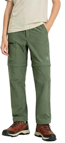 CALBOUNT Kids Convertible Zip Off Trousers Waterproof Hiking Pants Camping Travel Lightweight Casual Bottoms