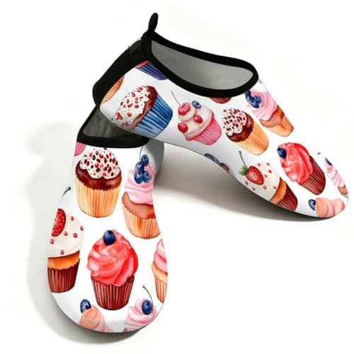 Mexpekil Strand-Wasserschuhe für Damen und Herren, rutschfeste Barfuß-Schwimmschuhe, schnell trocknend, Aqua-Socken, atmungsaktive Wassersocken für Pool, Surfen, Weinflaschen-Glas, 41/42 EU