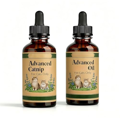 Avancerad kattmyntaolja, avslappning för katter, 62 ml (2 st)