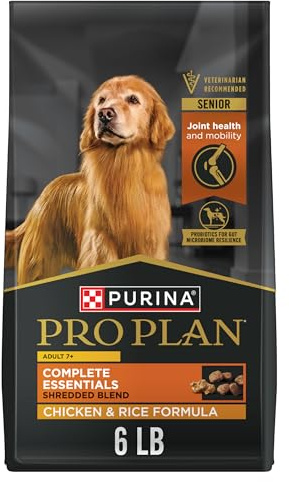 Purina Pro Plan Complete Essentials Senior Dry Dog Food, Chicken, 6 lb Bag