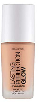 Collection Cosmetics Lasting Perfection Glow Foundation, Medium to Full Coverage, 27ml, Biscuit