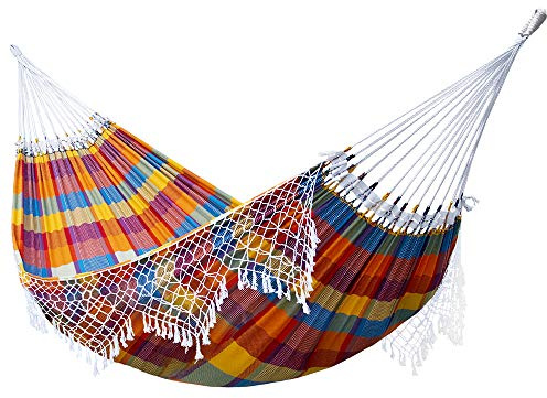 Vivere Original brasilianische, tropische Hängematte - Doppel - Karneval