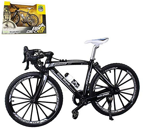 Kiwochy Fahrrad Modell Deko Fahrrad Miniatur 1:8 (7.87 * 5.12 Zoll) Collection Deko Druckguss Spielzeug Mini Bend Modell Rennrad Mountainbike