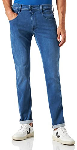 Replay Men's Anbass Forever Blue Jeans, 009 Medium Blue, 33W x 34L