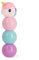 LEGAMI - 3-in-1 Textmarker, Pastellfarben, Rosa, Hellblau, Lila, schnell trocknend, Einhornmotiv
